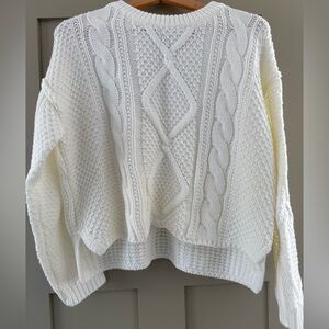 Ivory Cable Knit Sweater